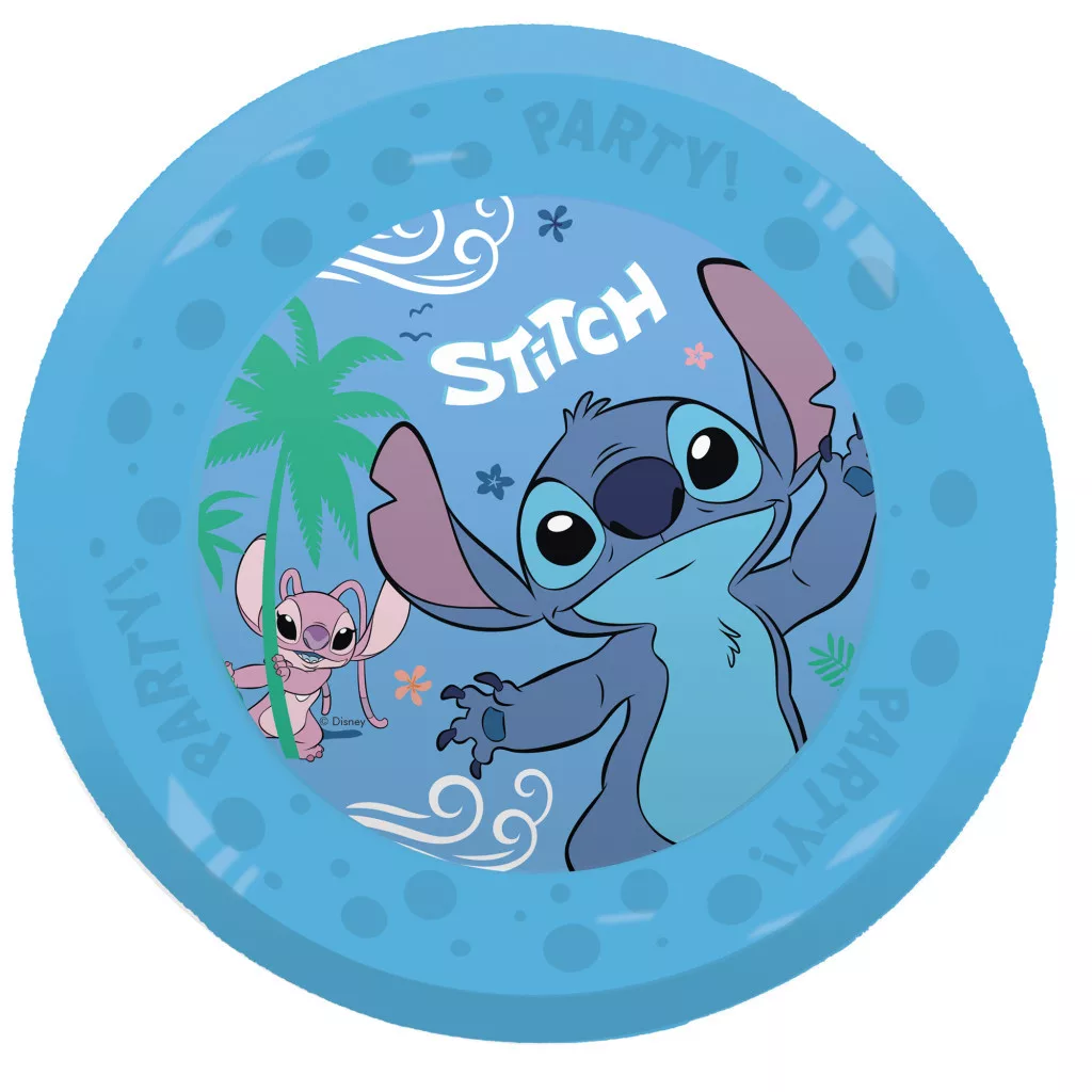 Disney Lilo és Stitch, A csillagkutya Angel micro prémium műanyag lapostányér