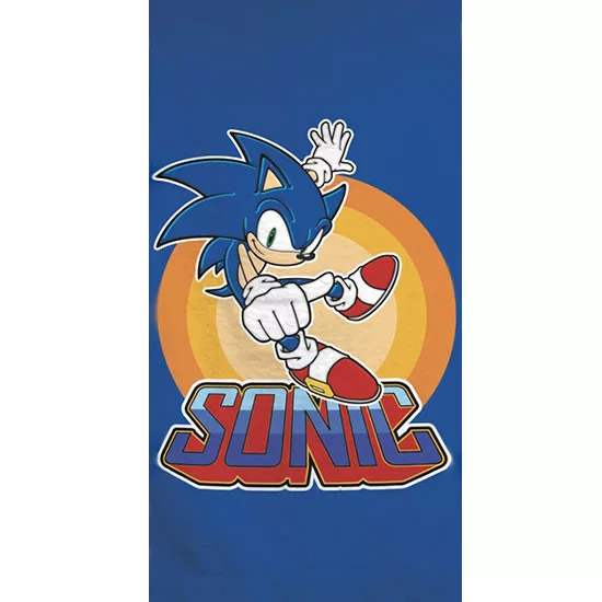 Sonic a sündisznó Power fürdőlepedő, strand törölköző 70x140cm (Fast Dry)