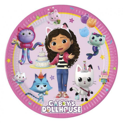 Gabby's Dollhouse, tányér, 19.5 cm, 8 db/cs