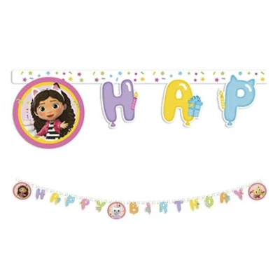 Banner Happy Birthday - Gabby's Dollhouse