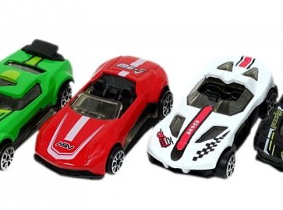Fémautó dobozban (Kék színű autóval )