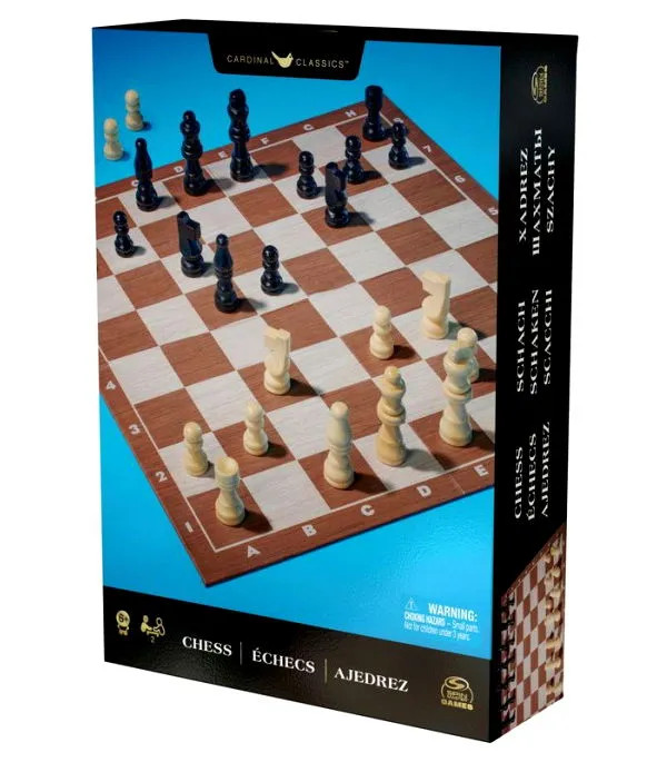 Klasszikus sakk társasjáték, fa