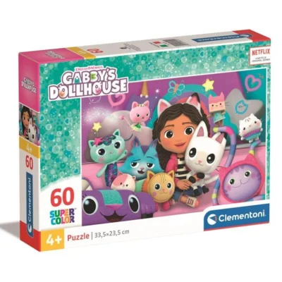 Clementoni 26202 - Gabby babaháza - 60 db-os Szuper színes puzzle