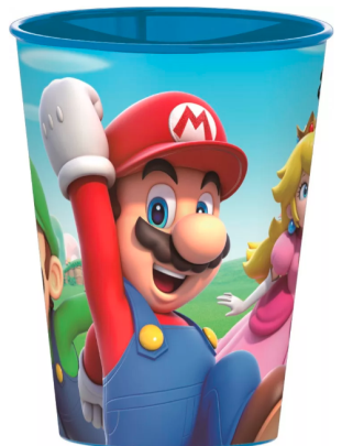 Super Mario Mushroom Kingdom műanyag pohár 260 ml
