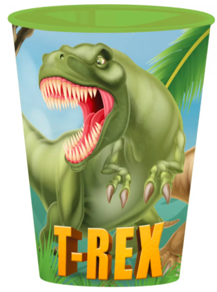 Dinoszaurusz T-Rex műanyag pohár 260 ml
