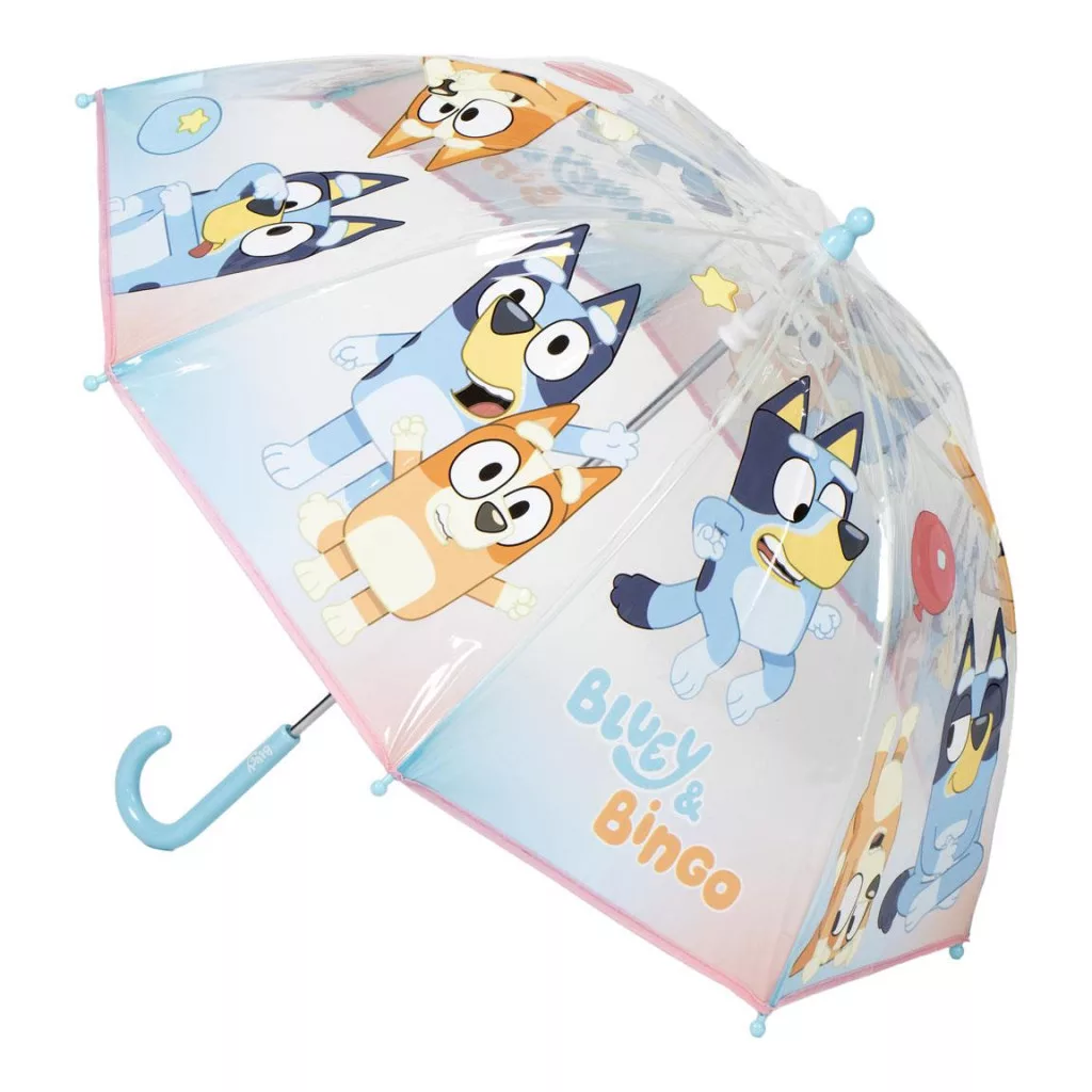 Bluey Bingo gyerek átlátszó esernyő Ø71 cm