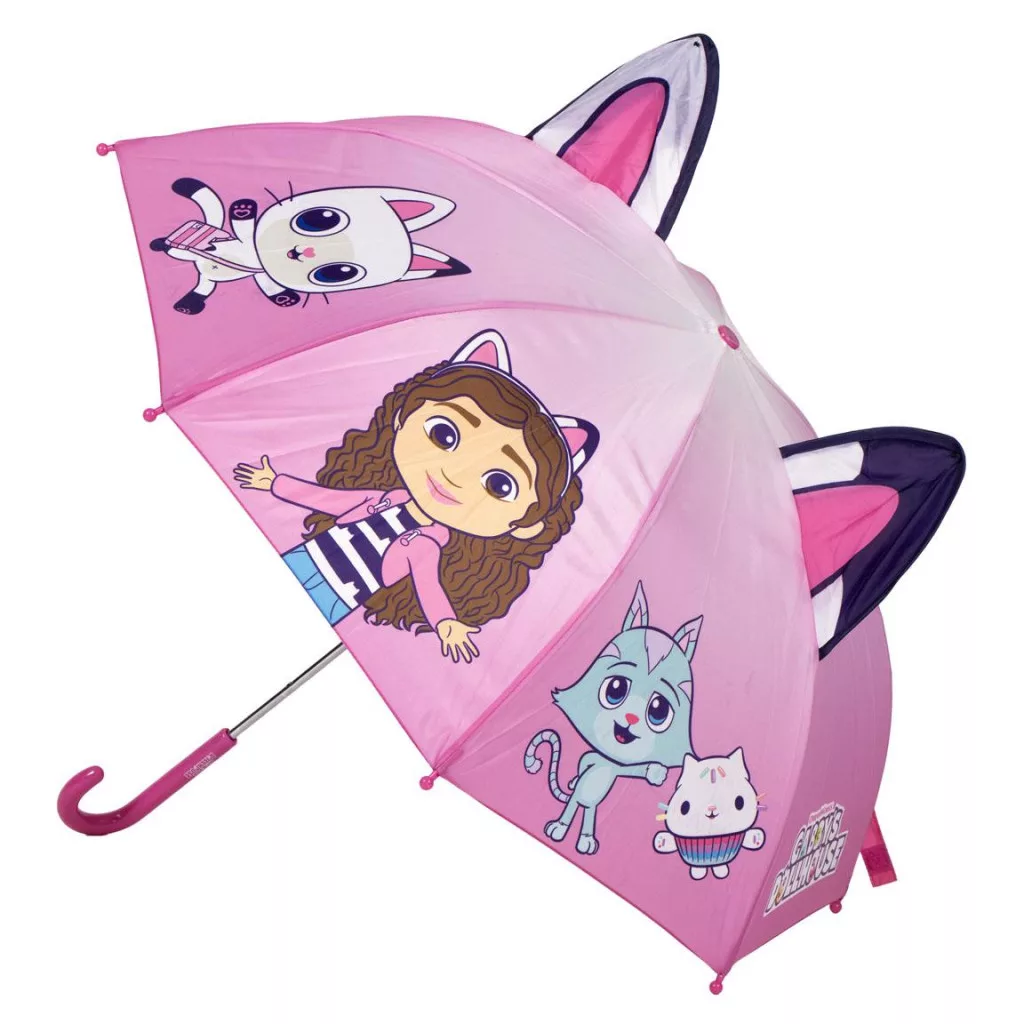 Gabi babaháza Pink gyerek esernyő füllel Ø71 cm