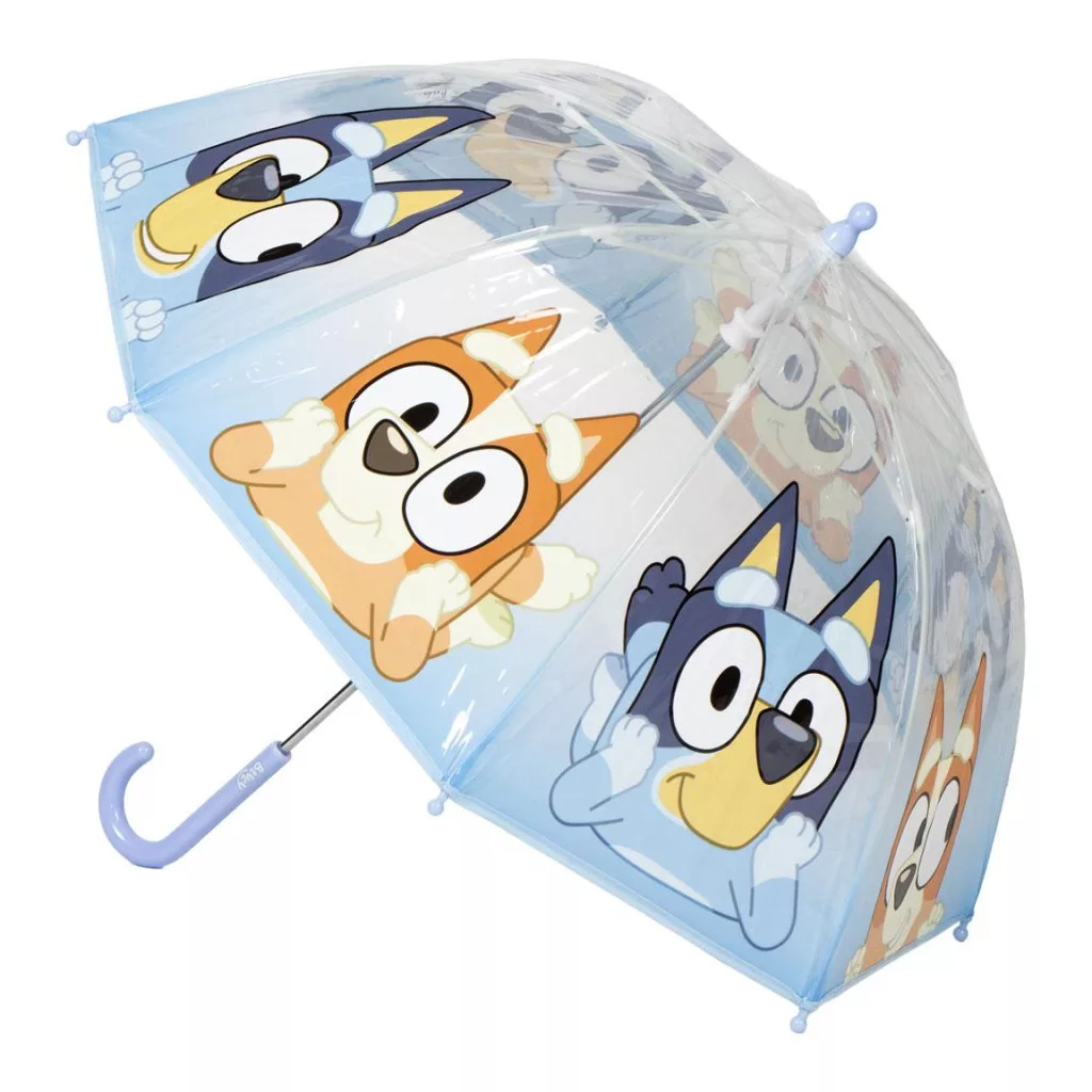 Bluey Puddle gyerek átlátszó esernyő Ø71 cm