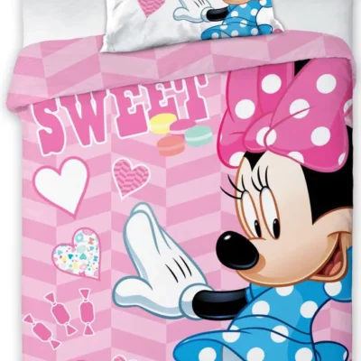 Disney Minnie Sweet gyerek, ovis ágyneműhuzat 100×135cm, 40×60 cm