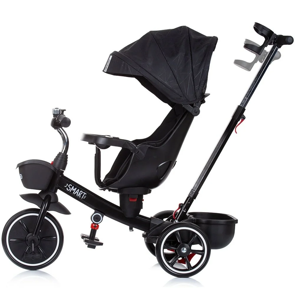 Chipolino Smart Tricikli kupolával – Fekete