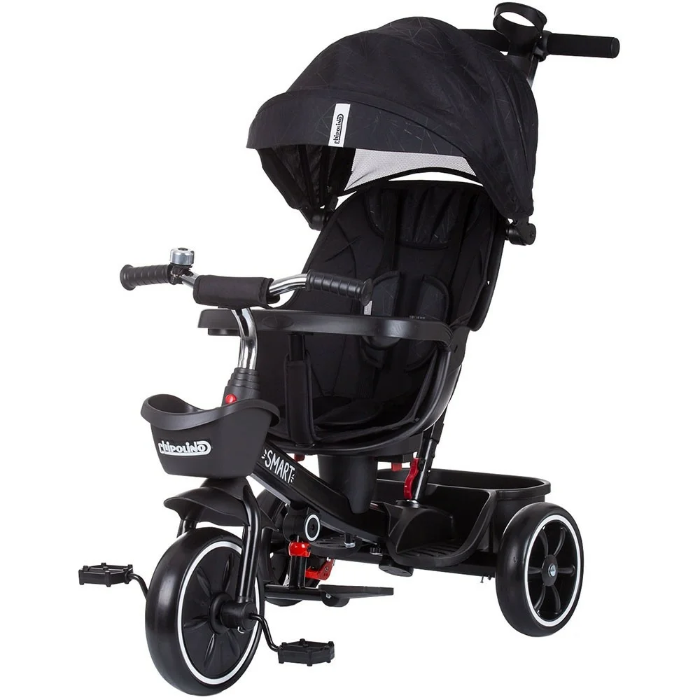 Chipolino Smart Tricikli kupolával – Fekete