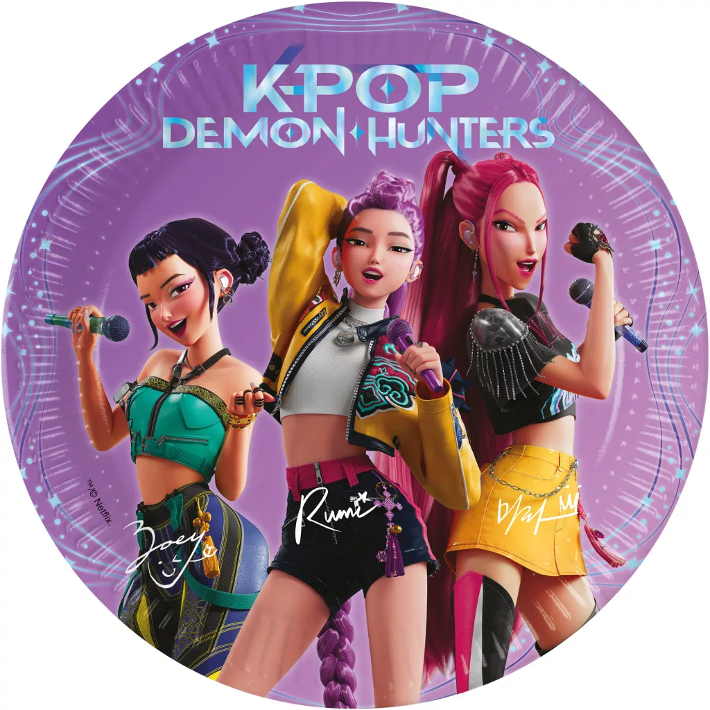 K-pop Démonvadászok Honmoon papírtányér 8 db-os 20 cm FSC
