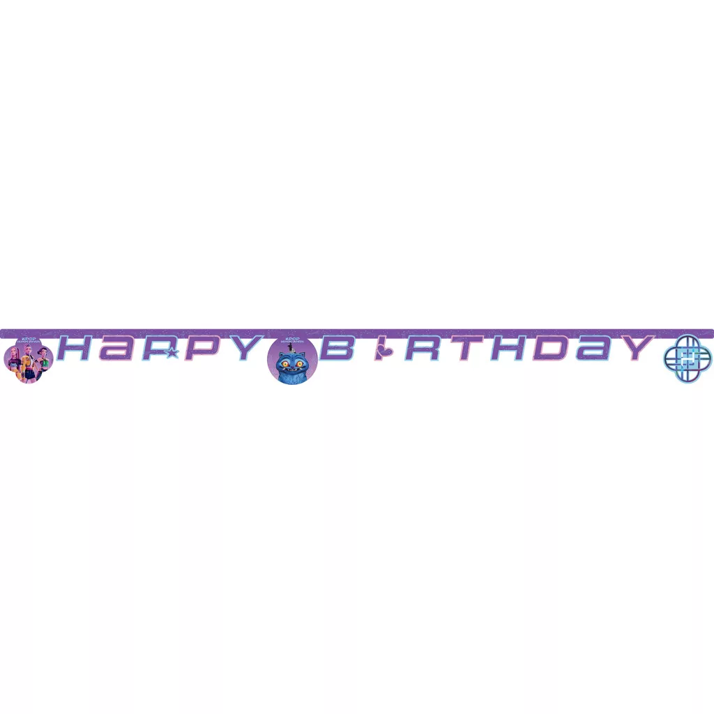 K-pop Démonvadászok Honmoon Happy Birthday felirat 200 cm FSC